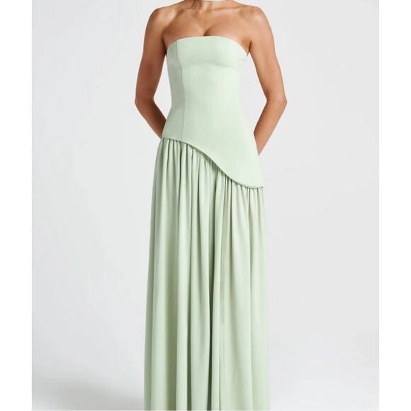 Baby Boo Mint Green Maliyah Asymmetric Corset Drop Waist Maxi Dress -  threedaughtersproperties.com